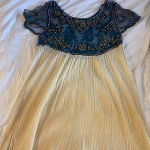 Free People Embellished Pams Tunic in Peach